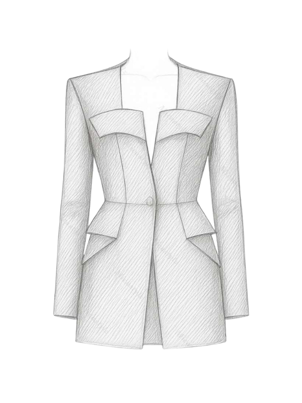The Architectural Peplum Jacket