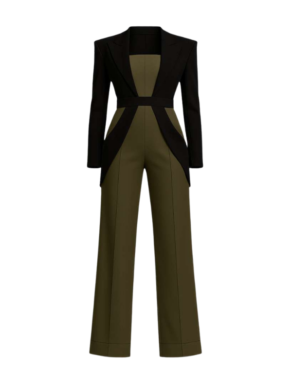 Structured Military Chic Jumpsuit