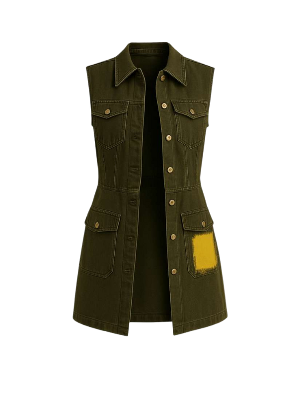 Tailored Utility Vest Dress