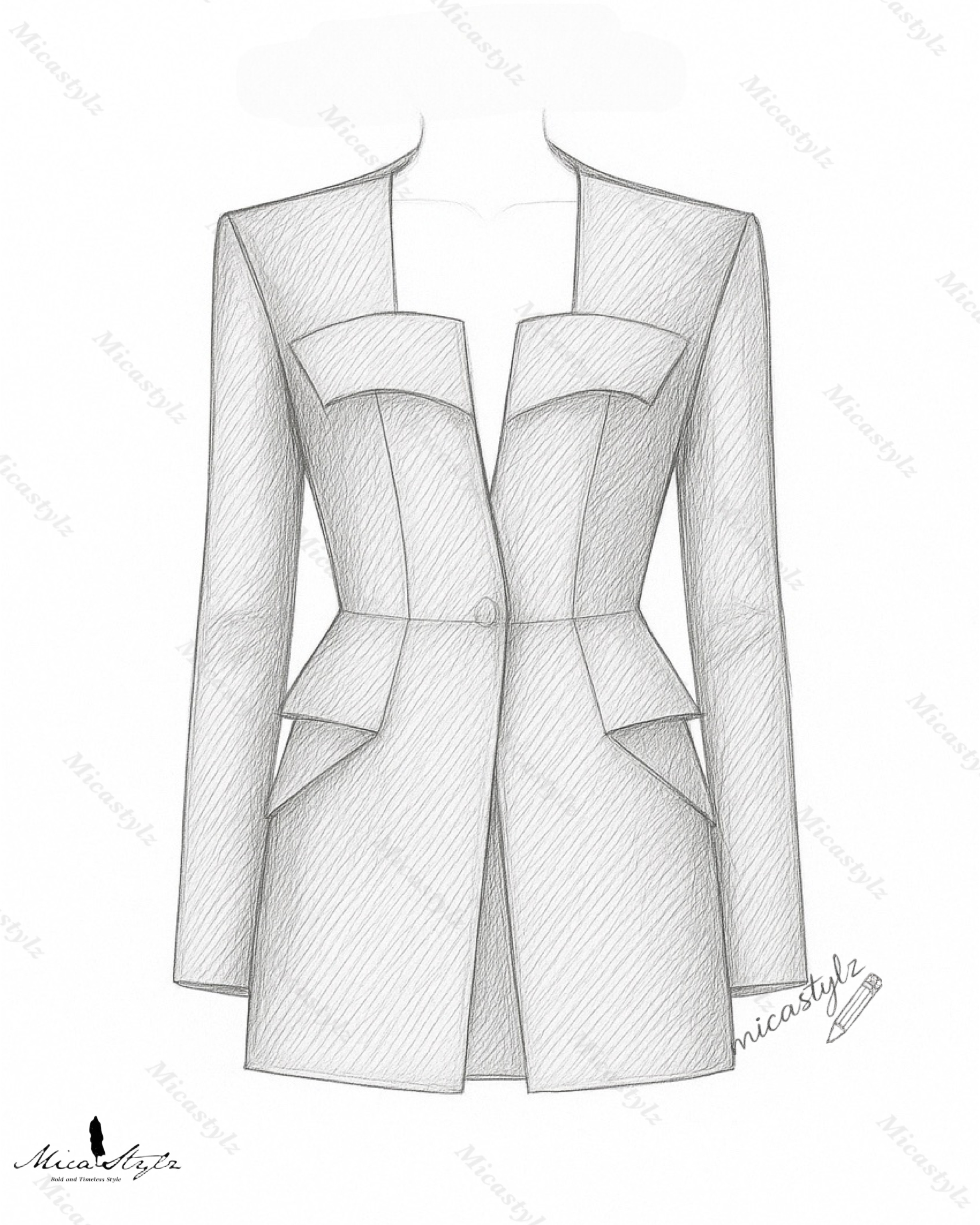 The Architectural Peplum Jacket