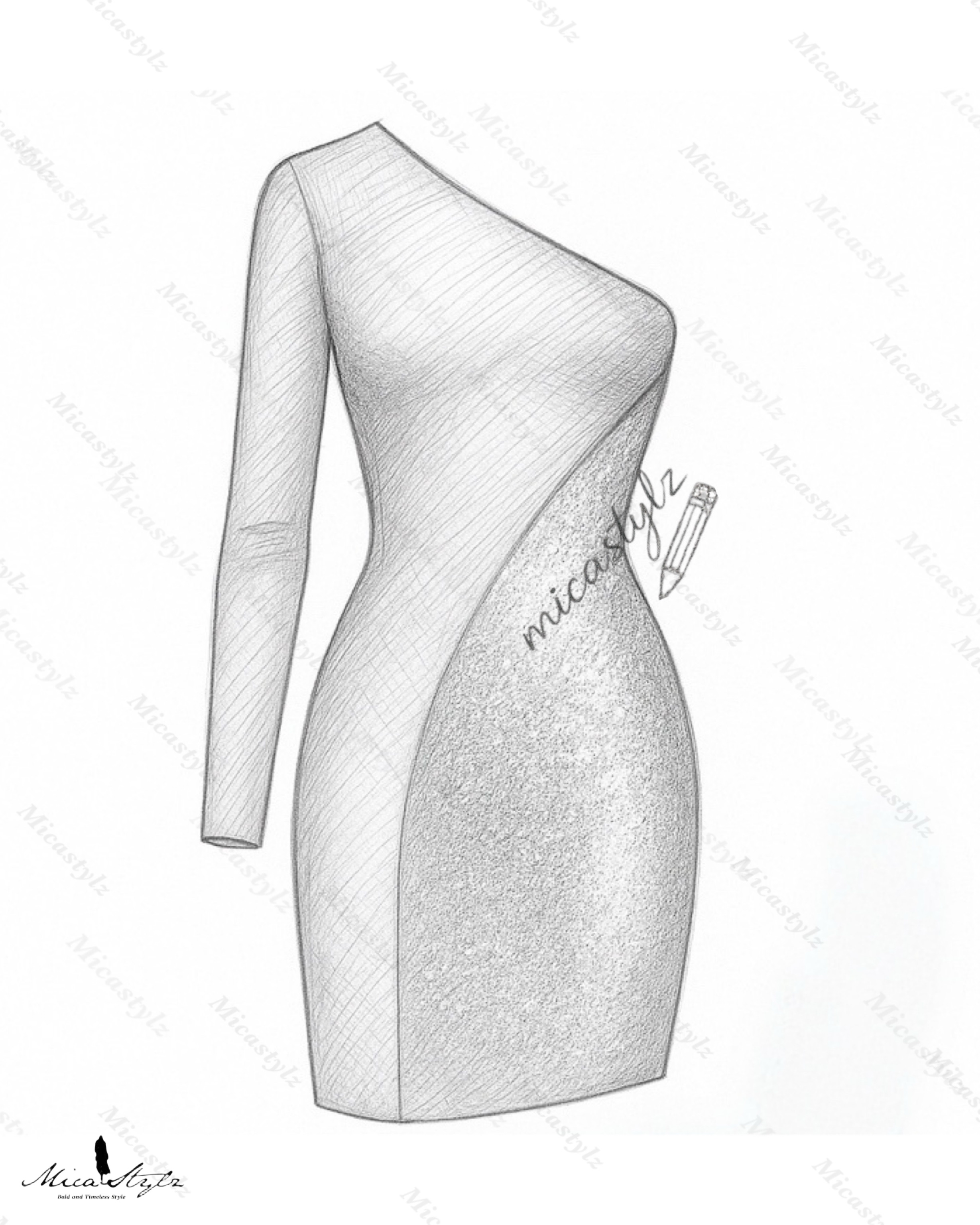 The Asymmetrical Sequin Block Dress